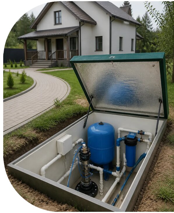 Автономное водоснабжение дома в Ростове-на-Доне от 156435 р. | АПаруса-Рст